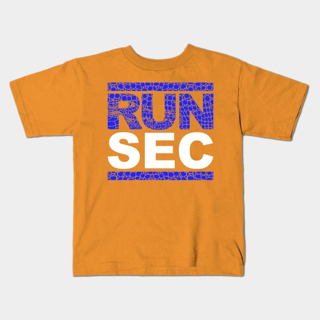 Run SEC Florida - On Orange Kids T-Shirt by humbulb